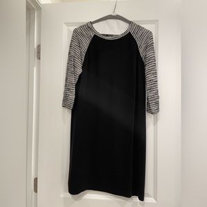 J.Crew Business dress with knit sleeves